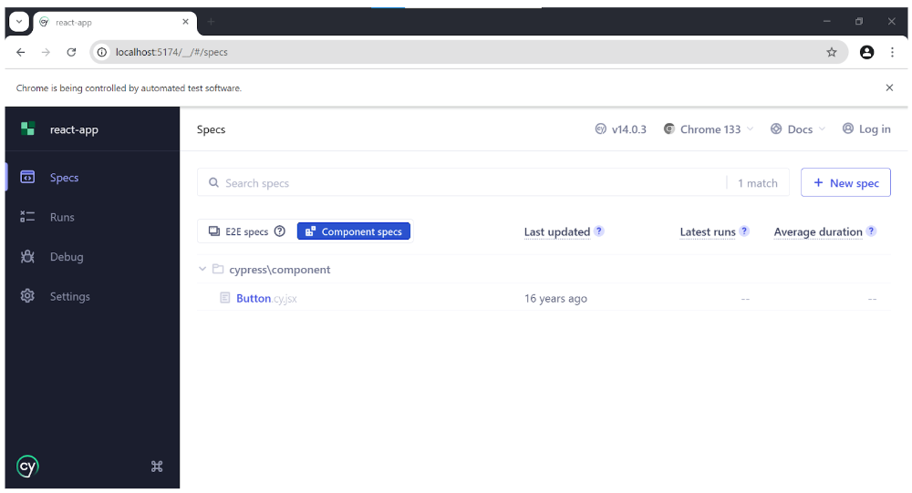 cypress-component-start-test